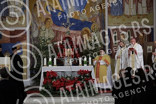 In the Cathedral of the Assumption of the Blessed Virgin Mary, Monsignor Stanislav Hocevar, Archbishop and Metropolitan of Belgrade, served the 