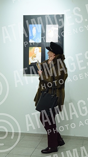 Exhibition of paintings by Helgi Thorgils Fridjonsson in the Chaos Gallery.Izlozba slika Helgi Thorgils Fridjonsson u galeriji Haos 