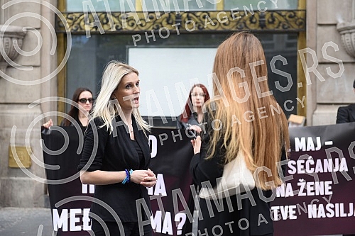 Autonomous Women's Center and Women in Black from Belgrade, in cooperation with member organizations of the Women Against Violence Network, organized a street action