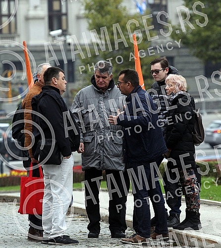 In front of the Belgrade City Assembly, the Movement for Reversal 