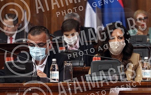 The Prime Minister of the Republic of Serbia, Ana Brnabic, and members of the Government, are answering questions from MPs in the House of the National Assembly.Predsednica Vlade Republike Srbije Ana Brnabic sa clanovima vlade, odgovara na pitanja 