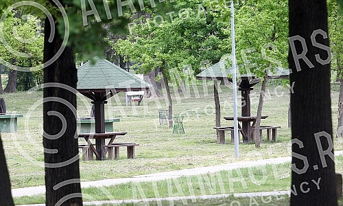 International Labor Day - May 1 in Belgrade. Curfew at the time of COVID 19.Medjunarodni praznik rada - 1. maj u Beogradu. Policijski cas u vreme COVID 19.