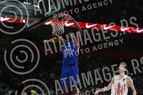 Match of Round 22 of Euroleague between BC Crvena zvezda vs BC Anadolu Efes Istanbul.Utakmica 22. kola Evrolige izmedju KK Crvena zvezda i KK Anadolu Efes.