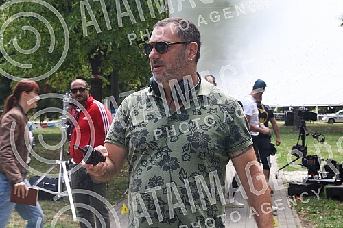 Journalists attended the filming of the new domestic thriller series 