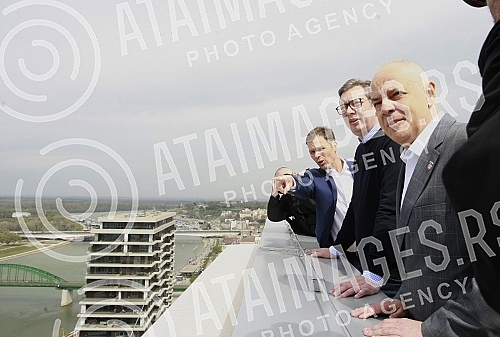 President of Republic of Serbia visit Belgrade Waterfront.Predsednik Republike Srbije Aleksandar Vucic posetio radove na Beogradu na vodi.