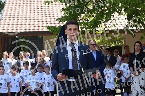 Unveiling of the memorial bust of Hugo Bulija in the SC of the Football Association of Belgrade on Ada Ciganlija.Otkrivanje spomen biste Hugu Buliju u SC Fudbalskog saveza Beograda na Adi Ciganliji.