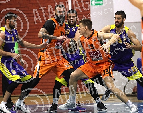 Basketball match between KK Dynamic and KK Teodo Tivat - Second (2nd) round of ABA League 2 held in sports hall Ranko Zeravica.Utakmica izmedju KK Dynamic i KK Teodo Tivat odigrana u hali Ranko Zeravica. Drugo kolo ABA Lige 2.