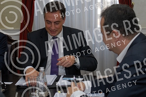 Ivica Dacic - Ministar spoljnih poslova razgovarao je sa izvestiocem Evropskog parlamenta za Srbiju Dejvidom Mekalisterom. Ivica Dacic - Ministar spoljnih poslova razgovarao je sa izvestiocem Evropskog parlamenta za Srbiju Dejvidom Mekalisterom.