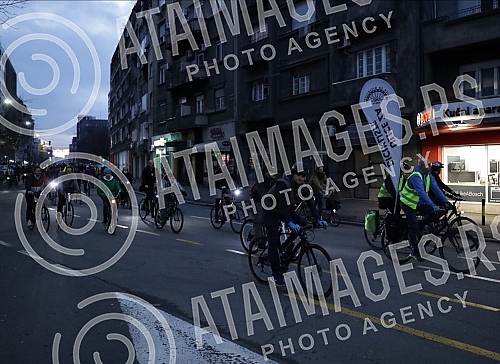 Belgrade cyclists held a protest ride - 121. Critical mass entitled Belgrade cyclists held a protest ride - 121. Critical mass entitled