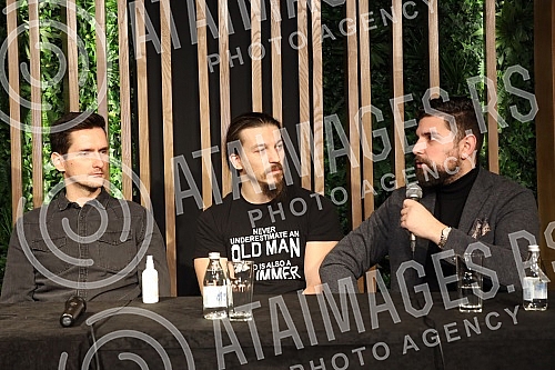 A press conference on the occasion of the concert of the SARS group in Kombank Hall was held at the Club Lisbon.Konferencija za medije povodom koncerta grupe SARS u Kombank dvorani, odrzana je u Klubu Lisabon.\