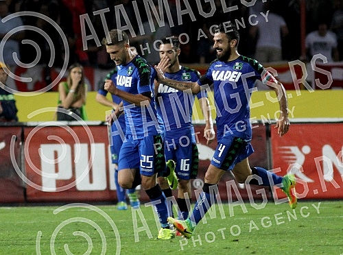 Play - offs, second leg, for UEFA Europa League between FK Crvena zvezda (Serbia) and US Sassuolo (Italia) held on stadium 