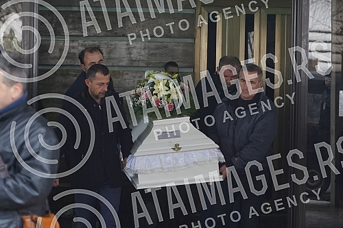 Funeral of Kristina Kika Djukic at the Lesce cemetery.Sahrana Kristine Kike Djukic na groblju Lesce.