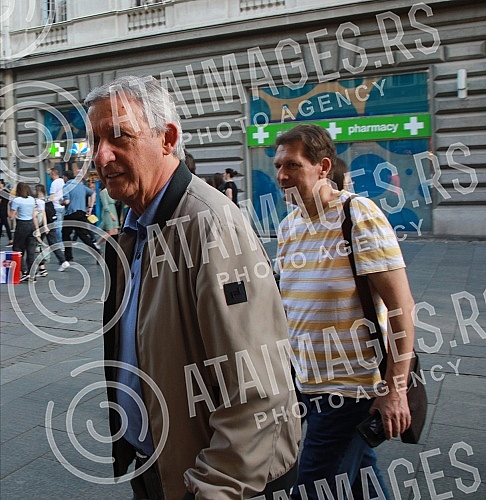 Basketball coach, selector of the Serbian national team Svetislav Pesic signed his autobiographical book 