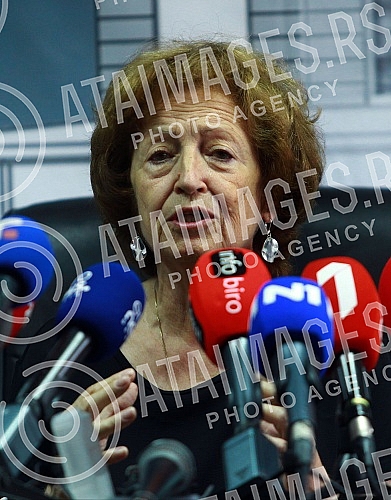 The press conference where the first phase of the reconstruction, adaptation and renovation of the Central Tower building in the Old Fair complex in Belgrade was presented was held in the working rooms of the Old Fair Memorial Center.Konferencija z