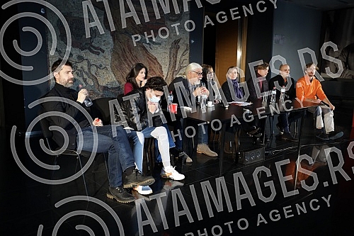 A press conference on the occasion of the premiere of the play Zagreb - Belgrade via Sarajevo by Jelica Zupanc, directed by Gorcin Stojanovic, was held at the Yugoslav Drama Theater.Konferencija za medije povodom premijere predstave Zagreb  Beogra