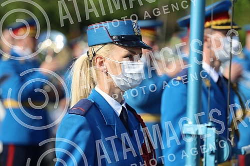 The two-day celebration of the Day of Victory over Fascism in the Second World War - May 9, began with the firing of honorary platoons of the Serbian Army from the Sava Terrace on Kalemegdan.Dvodnevno obelezavanja Dana pobede nad fasizmom u Drugom 