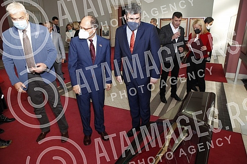 At the Archives of Yugoslavia, Nemanja Starovic and Mexican Ambassador Carlos Felix Corona opened th
