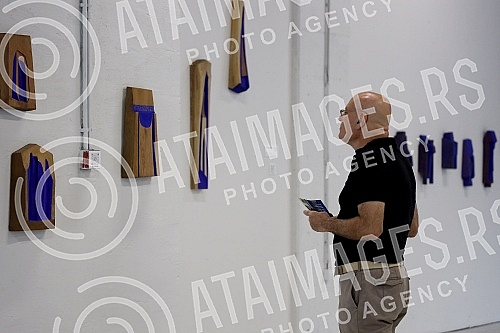 The collective exhibition of sculptures 