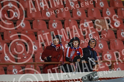 The football players of the national teams of Serbia and Qatar are playing a friendly match at the Rajko Mitic Stadium.Fudbaleri reprezentacija Srbije i Katara na stadionu Rajko Mitic igraju prijateljski mec.