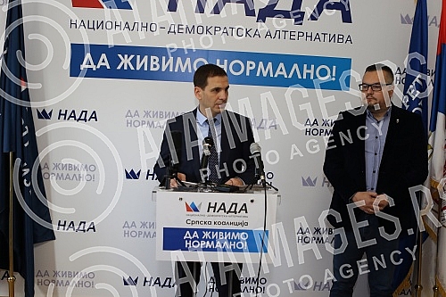 A press conference of the NADA coalition was held in the premises of the Movement for the Renewal of the Kingdom of Serbia on the topic A press conference of the NADA coalition was held in the premises of the Movement for the Renewal of the Kingdom of Serbia on the topic
