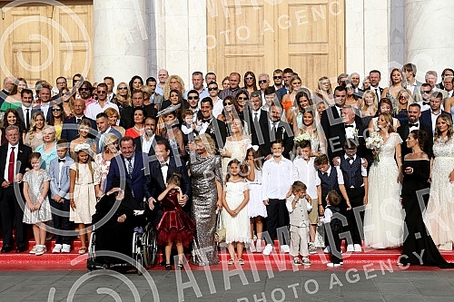 Wedding of familly Karic held in Temple of St Sava.Crkveno vencanje clanova porodice Karic u Hramu Svetog Save.