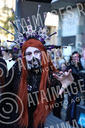 8. Belgrade Zombie Walk is an event organized as part of the 15th Festival of Serbian Fiction Film (October 29 - October 31, 2021), which takes place in the Hall of the Cultural Center.8. Beogradski zombie walk je manifestacija koja je organizovana