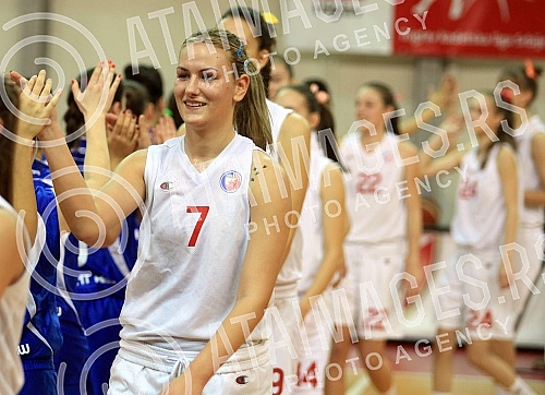 Utakmica 6. kola Prve Zenske Lige Srbije izmedju ZKK Crvena Zvezda i ZKK Student odigrana u hali Basket City. 