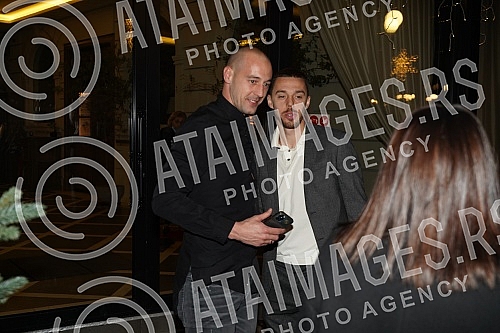 Singer Katarina Grujic and football player Marko Gobeljic became the parents of daughter Katja yesterday, and on that happy occasion, a celebration was held tonight at the Topciderac restaurant.