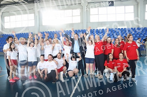 Girls with Down Syndrome and doctors from the UCC, with the support of singer Milica Pavlovic, played the game 