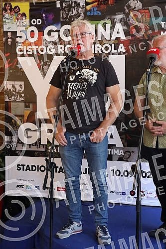 A press conference was held in the RTS Club on the occasion of the great jubilee, more than 50 years of pure rock and roll and the concert of the YU group at the Tasmajdan stadium.U RTS Klubu je odrzana konferencija za medije povodom velikog jubile