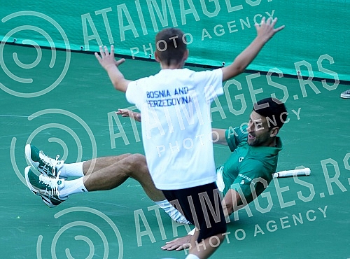 Ceremonial opening of the tennis complex in the Ravne 2 Archaeological and Tourist Park in Visoko.Svecano otvaranje teniskog kompleksa u Arheolosko-turistickom parku Ravne 2 u Visokom.