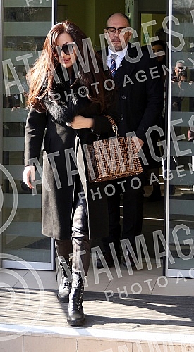 Svetlana Raznatovic - Ceca in front of the High Court in Belgrade after hearing.Svetlana Raznatovic - Ceca ispred Viseg suda u Beogradu posle saslusanja.