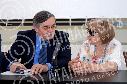 Konferencija za medije povodom 22. Festivala evropskog filma na Palicu odrzana u Muzeju Jugoslovenske kinoteke.