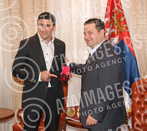 Premijer Srbije Ivica Dacic primio je Marco Huck (Muamer Hukic) WBO prvaka sveta u kruzer kategoriji.