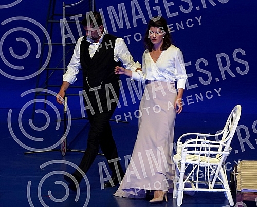 The premiere of the play The premiere of the play