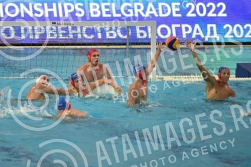 The match for the third place at the FINA World Junior Championship between the teams of Spain and the Netherlands was played at the pool on May 25. Milan Gale Muskatirovic.Mec za trece mesto na FINA Svetskom prvenstvo za juniore izmedju ekipa Span