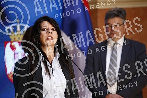 In the House of the National Assembly, a joint media conference of opposition MPs on the occasion of launching a petition for the release of arrested activists from Majdanpek.U  Domu Narodne skupstine zajednicka konferencija za medije opozicionih p