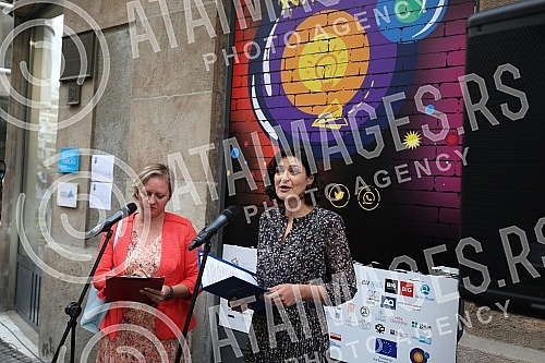 The 13th European Night of Researchers was officially opened at the French Institute in Belgrade.13. Evropska noc istrazivaca svecano je otvorena  u Francuskom institutu u Beogradu.
