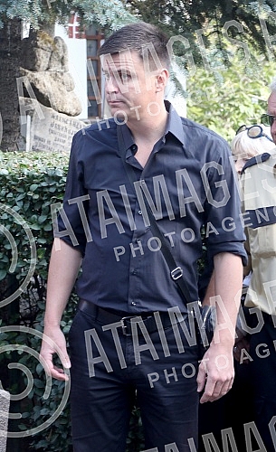 Funeral of Milena Dravic held on New cemetery.Sahrana Milene Dravic na Novom groblju.