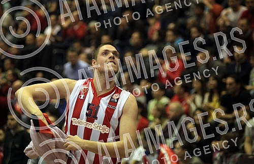 Utakmica sedmog (7.) kola Evrolige (7th Round Group A Turkish Airlines Euroleague) izmedju KK Crvena zvezda Telekom (Belgrade, Serbia) i Real Madrid (Madrid, Spain) odigran u Hali Pionir. 
