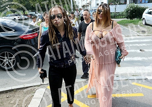 Baptism of the daughter Tara, of singing pair - Ana Nikolic and Stefan Djuric - Rasta.Krstenje cerke Tare pevackog para Ane Nikolic i Stefana Djurica Raste.