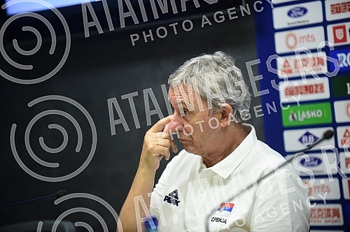 In the press center of SC FSS, a media conference was organized by the head coach of the Serbian national team, Svetislav Pesic, and the president of the Basketball Federation of Serbia, Predrag Danilovic.U press centru SC FSS organizovana je konfe