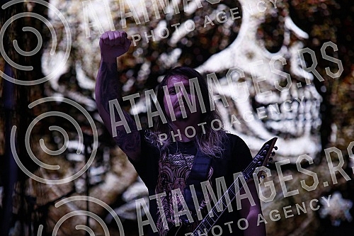 Performance of the Brazilian heavy metal band Sepultura on the Main Stage of the Exit festival.Nastup brazilskog hevi metal bend Sepultura na Glavnoj bini Exit festivala.