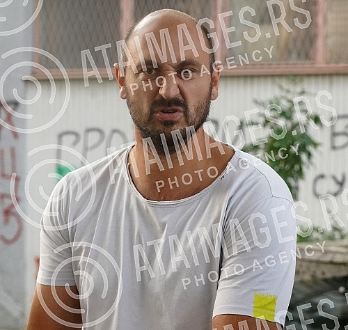 Grand opening of the terrain made of 20,000 recycled sneakers in Block 70.Svecano otvaranje terena napravljenog od 20.000 recikliranih patika u Bloku 70.