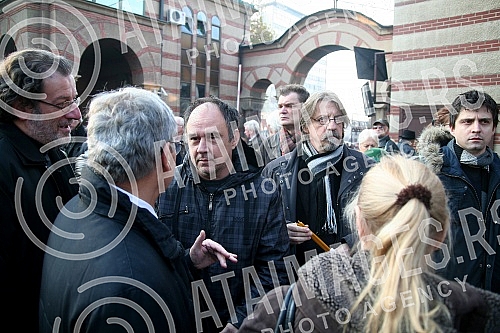 The funeral of Petar Kralj at the New Cemetery.Sahrana Petra Kralja  na Novom groblju.