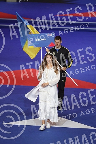 The opening ceremony of the AIBA Men's Boxing Championship was held at the Stark Arena in Belgrade.
Svecana ceremonija otvaranja AIBA Svetskog prvenstva u boksu za muskarce odrzana je u Stark Areni u Beogradu. The opening ceremony of the AIBA Men's Boxing Championship was held at the Stark Arena in Belgrade.
Svecana ceremonija otvaranja AIBA Svetskog prvenstva u boksu za muskarce odrzana je u Stark Areni u Beogradu.