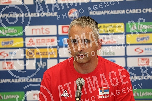 Gathering of the Serbian national team due to the qualifying cycle for going to Eurobasket 2021 and a press conference of selectors Igor Kokoskov at the Crowne Plaza Hotel.Okupljanje muske reprezentacija Srbije zbog kvalifikacionog ciklusa za odlaza