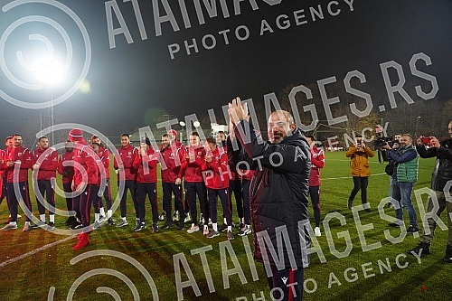 Delije, Red Star FC fans, organized a reception for the football players who achieved a historic success with a draw against Braga (1: 1) on Thursday night - a direct placement in the eighth finals of the Europa League, which is the biggest result of