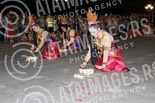 Opening ceremony of Dukat fest held in Banja Luka in front of temlp of Hrista Spasitelja.Svecana ceremonija otvaranja Dukat festa odrzana u Banja Luci ispred Hrama Hrista Spasitelja.