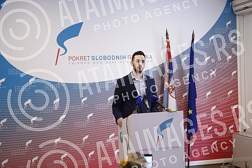 A press conference was held in the premises of the Free Citizens' Movement, at which PSG leader Pavle Grbovic spoke about 